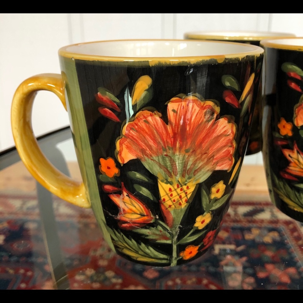 222 FIFTH Arabian Flower Coffee Mug - Picture 4 of 6